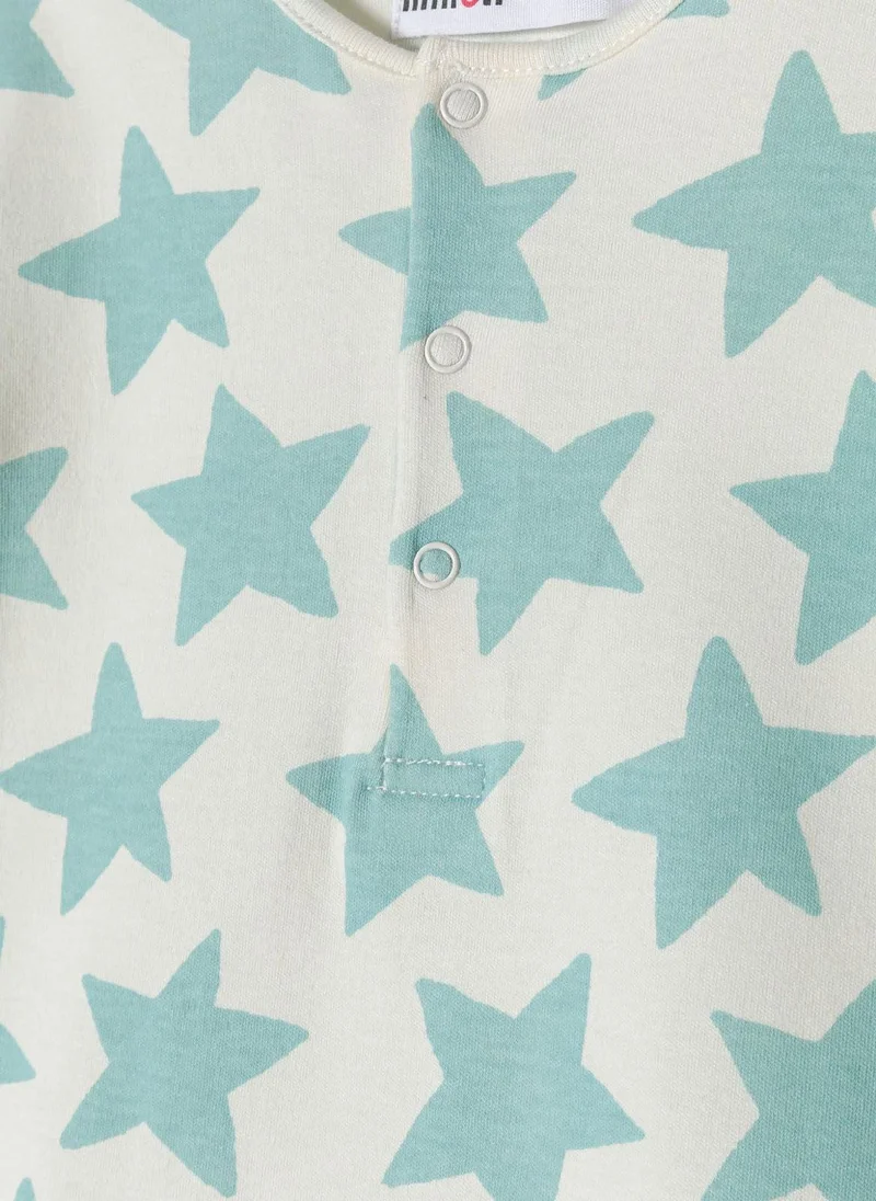 MINOTI 2-Pack Baby Rompers with Short Sleeves and Snap Closures