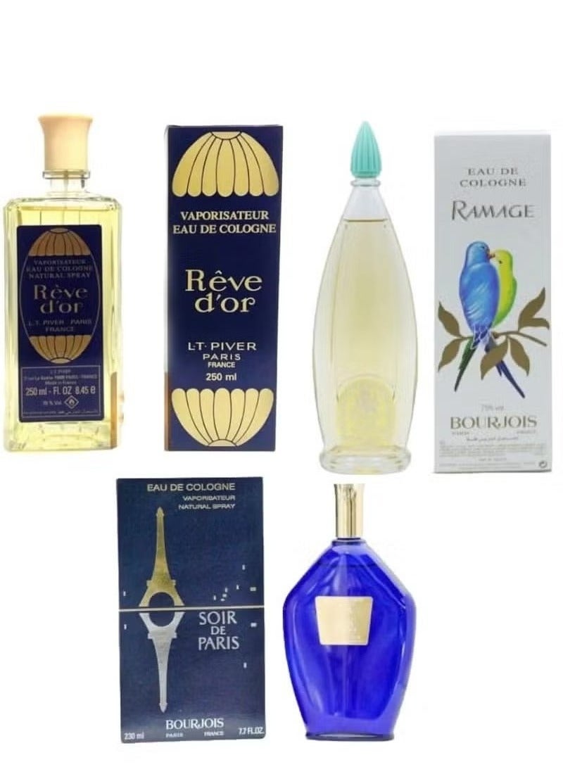 باريس مجموعة عطور قديمة ثلاث قطعة