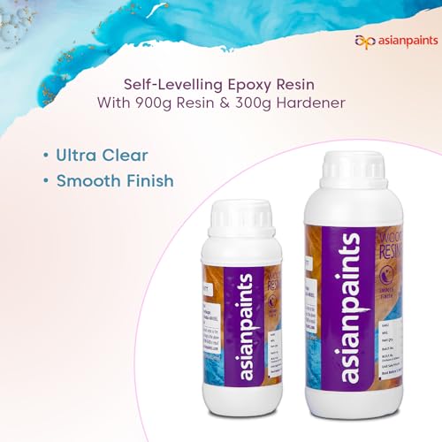 Asian Paints Woodtech Resin River Kit(300g) |Pack of Resin & Hardener| Self-Levelling Epoxy | Ultra Clear | Safe To Use| Crystal Clear | Deep Molds| Perfect For DIY and Professional Art - Image 3