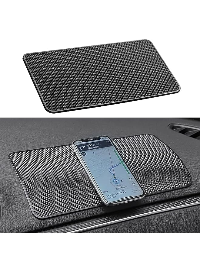 ECVV Anti-Slip Car Dash Sticky Pad Car Dashboard Mat 27 * 15 cm Sticky Gripping Pad Removable and Traceless Mounting Pad for Cell Phone, Sunglasses, Keys, Coins - Image 1