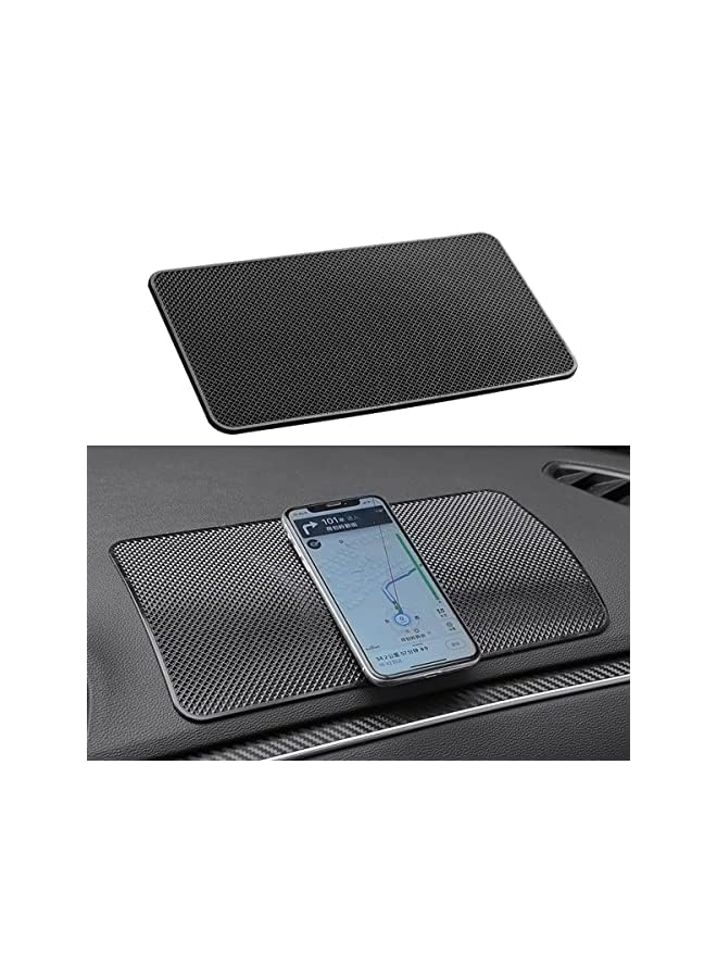ECVV Anti-Slip Car Dash Sticky Pad Car Dashboard Mat 27 * 15 cm Sticky Gripping Pad Removable and Traceless Mounting Pad for Cell Phone, Sunglasses, Keys, Coins - Image 2