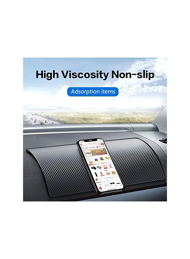 ECVV Anti-Slip Car Dash Sticky Pad Car Dashboard Mat 27 * 15 cm Sticky Gripping Pad Removable and Traceless Mounting Pad for Cell Phone, Sunglasses, Keys, Coins - Image 3