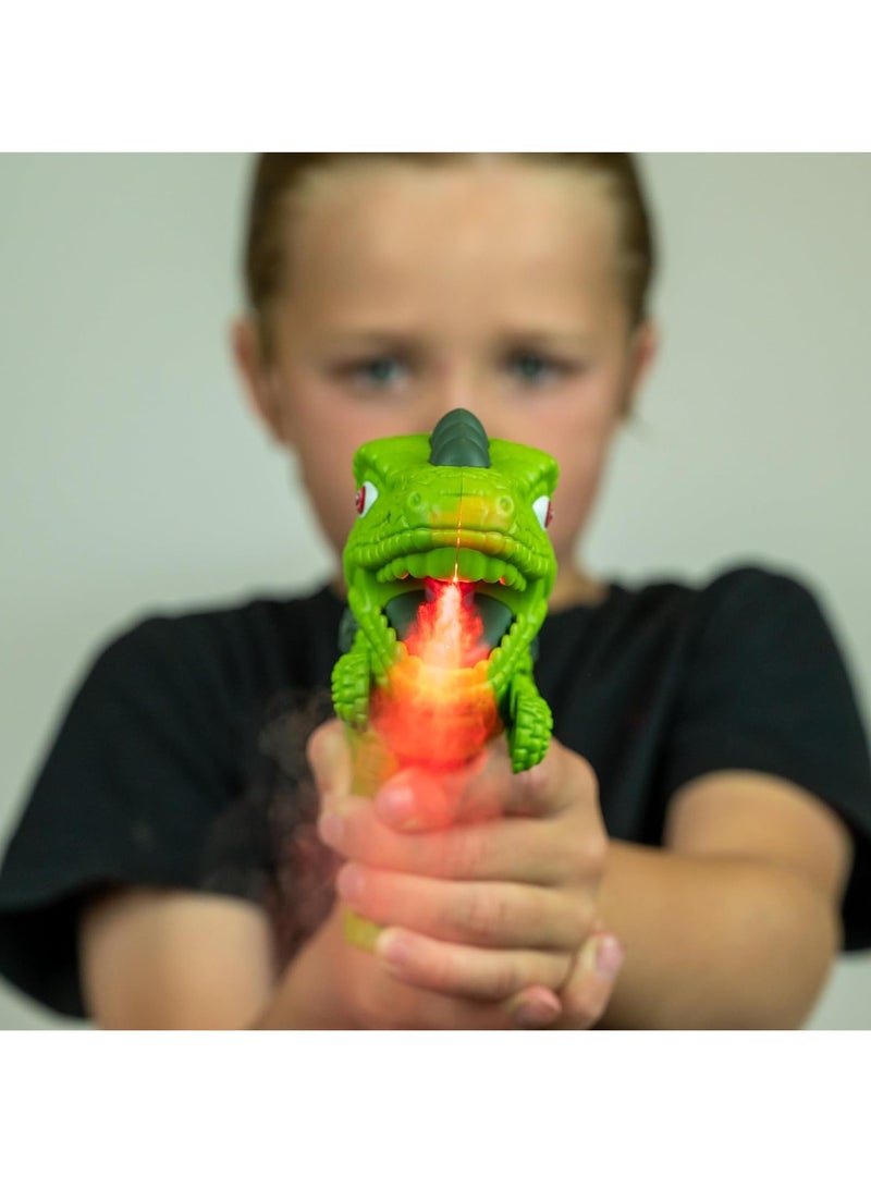 GUDOO مسدس لعبة الديناصور بالنفَس الناري – ديناصور يصدر زئيرًا مع مؤثرات صوتية واقعية ونفَس ناري يُفعل بالماء، باللون الأخضر.          询问 ChatGPT - Image 3