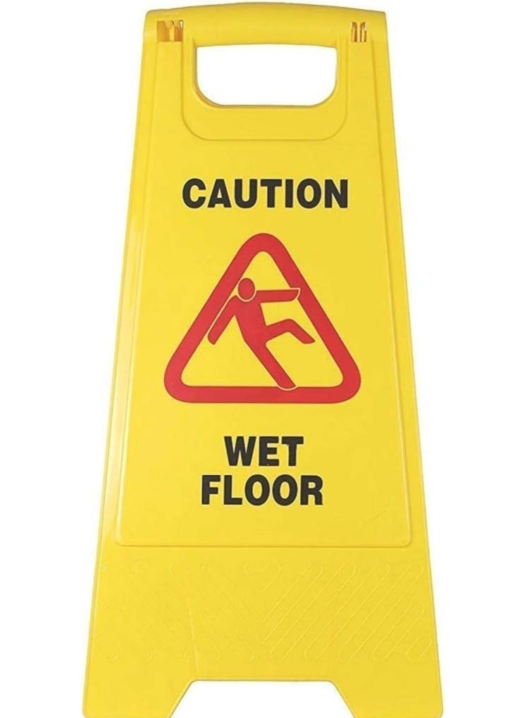 Festive Gallery Caution Wet Floor Signs 2-Sided Yellow Caution Board for commercial use, Safety signage - Image 4