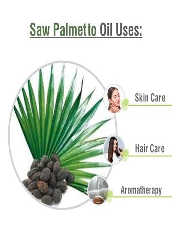 Salvia Saw Palmetto Oil Cosmetic Grade (30 ml / 1.01 fl oz) - Botanical Oil for Hair Scalp Massage & DIY Beauty Formulations - Image 3
