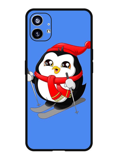 Protective Case Anti Scratch Shock Proof Bumper Cover For Nothing Phone 1 Skating Penguin