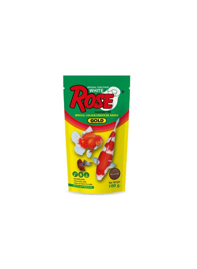 روز طعام روز وايت الخاص للأسماك الذهبية | رقائق غذائية فاخرة لألوان زاهية ونمو صحي