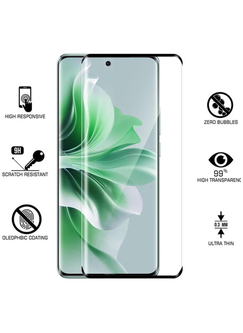 Generic Screen Protector for OPPO Reno 11 5G Tempered Glass Screen Protector 9H Hardness Anti Fingerprint Scratch Resistance for OPPO Reno 11 5G  - Image 2