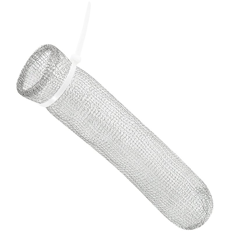 suoundey 24 Pieces Lint Traps Washing Machine Stainless Steel Lint Snare Traps Laundry Mesh Washer Hose Filter with 24 Pcs Cable Ties - Image 2