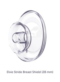 elvie Stride Breast Pump Breast Shield - 28mm | 2 Pack | Nipple Shield for Pumping Breast Milk | Breastfeeding Essentials for Electric Breast Pumps | BPA Free, Dishwasher Safe  - Image 1