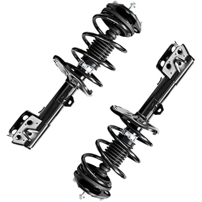 AUTOSITY مجموعة كاملة من الدعامات الأمامية والصدمات البديلة لسيارة كورولا 2014-2019، دعامات 18 لتر مع ممتص صدمات زنبركي لولبي 172989172990، قطعتان - Image 2