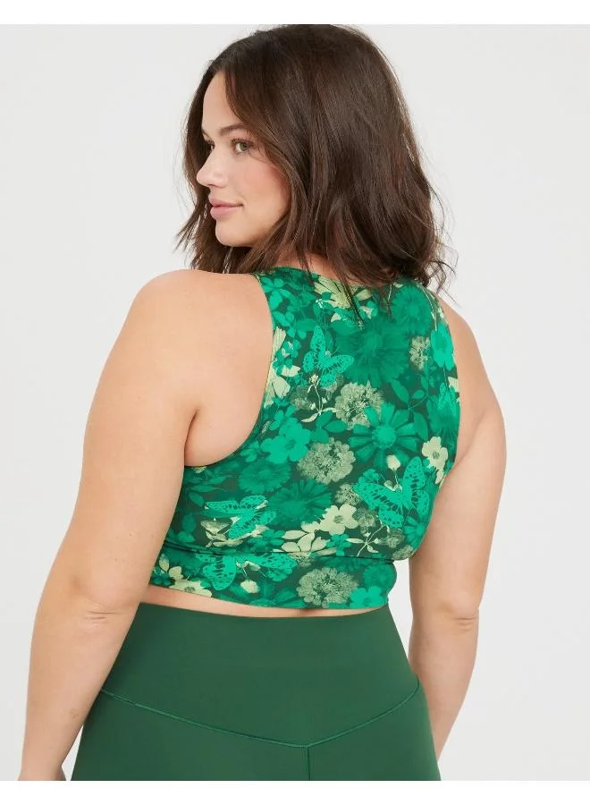 Aerie Floral Print Cut Out Tank