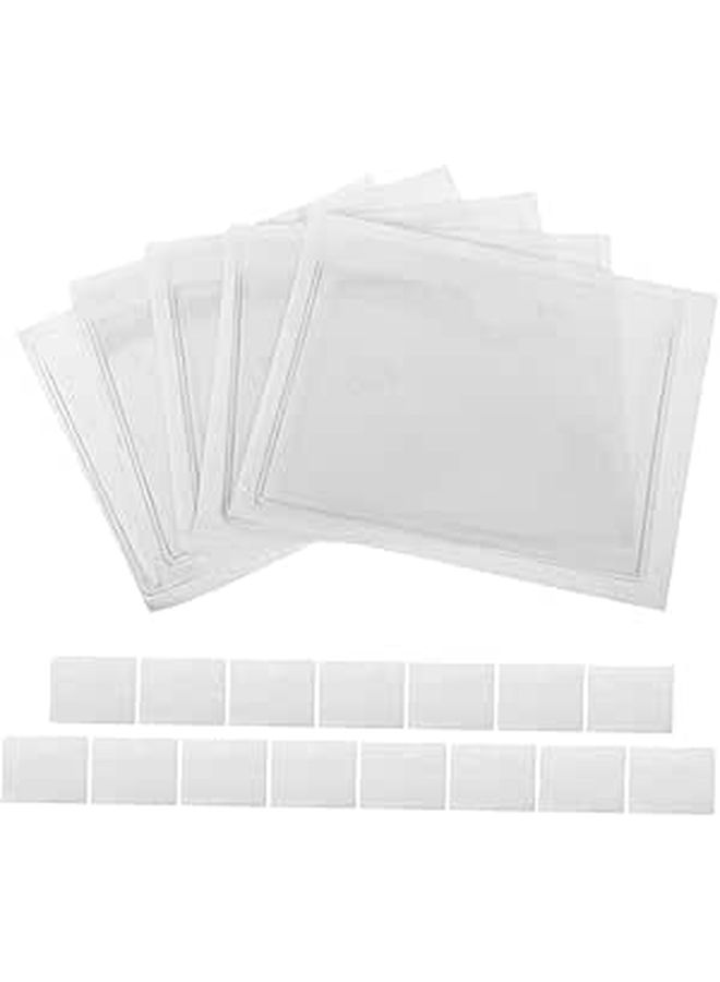 20 Clear Self Adhesive Index Card Holders Transparent Label Protectors for Office Document Organization - Image 1