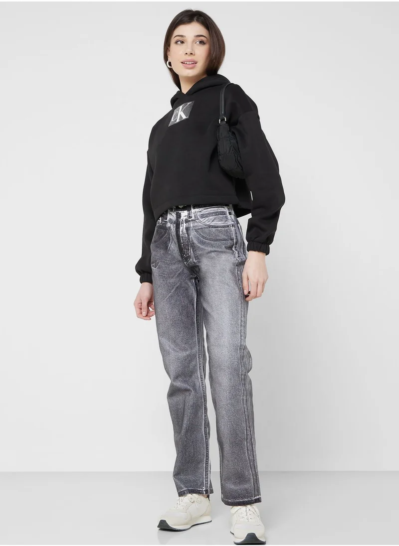 Calvin Klein Jeans Logo Printed Hoodie