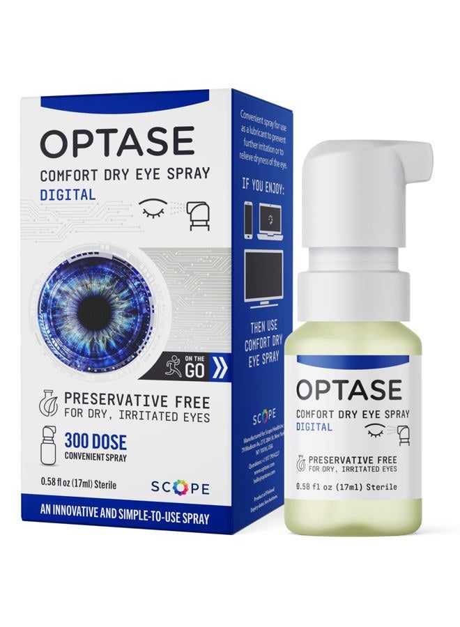 Optase Comfort Dry Eye Spray - for Tired, Irritated & Strained Eyes and Eyelids - 300 Sprays - 17ml - Image 1