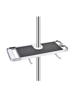 SYOSI ABS Bathroom Shelf Rack Shower Caddy Wall Mount Holder, No Drilling Shower Organiser for Shampoo Soap with 19-25mm Rail and Double Hook for 19mm-25mm Shower Rail Black - pzsku/Z376C3B4EC273C08B3FB7Z/45/_/1708744901/ad9f0e93-1787-410d-9e9e-dbbdfc6cb59c