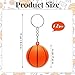 DEARIDAP 12 PCS Mini Foam Squeeze Basketball Small Sports Stress Ball Keychains 157 in Ball Keychains Bulk for Game Party Decoration Bag Gift Fillers - Image 4