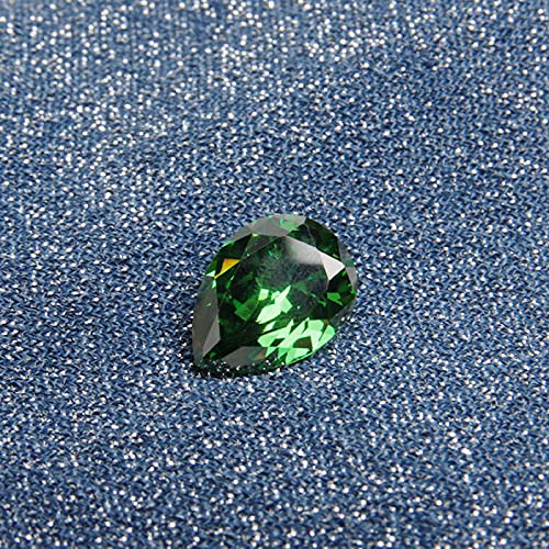 Comimark 1PCS Green Drop Shape Cut Emerald Loose Gemstone - Image 5