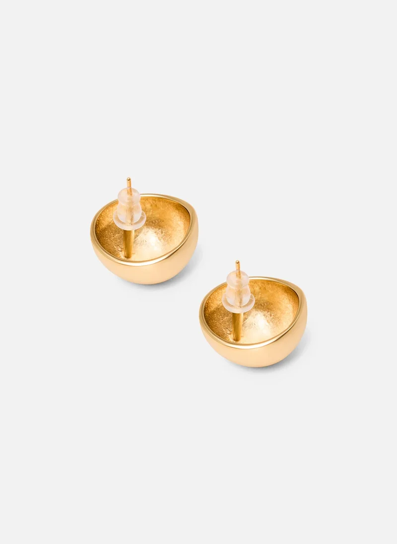 Lichi  Round stud earrings with pearlised elements for Women | Best Price UAE