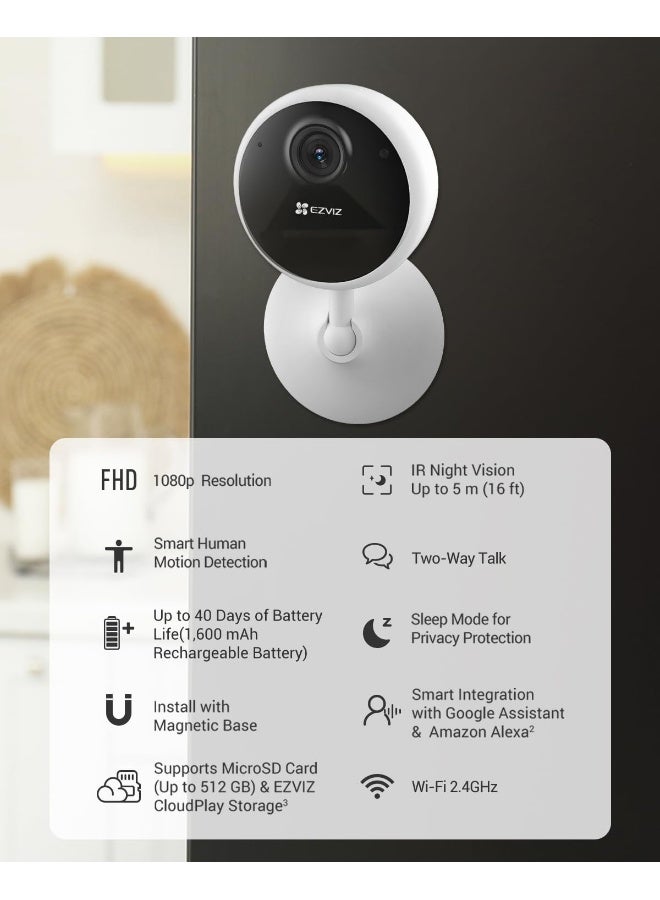 EZVIZ Renewed -  CB1 Indoor Security Camera - Image 2
