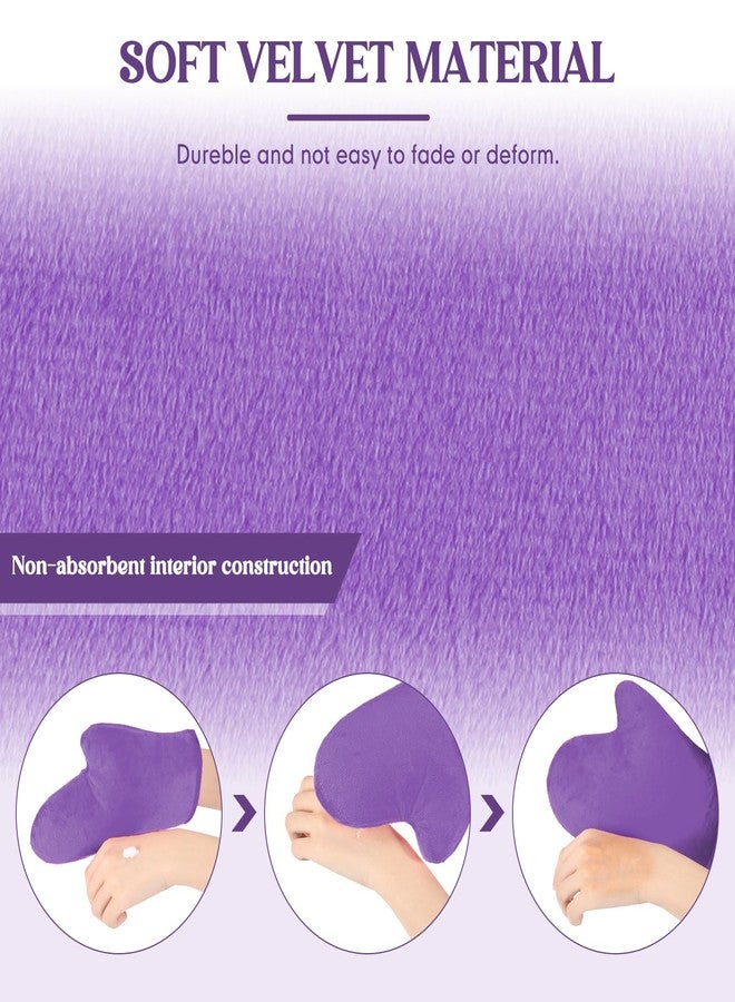SATINIOR 4 Packs Self Tanning Mitt Applicators Double Sided Sunless Tanning Mittens Reusable Applicator Mittens Tanner Gloves with Thumb(Purple) - Image 3