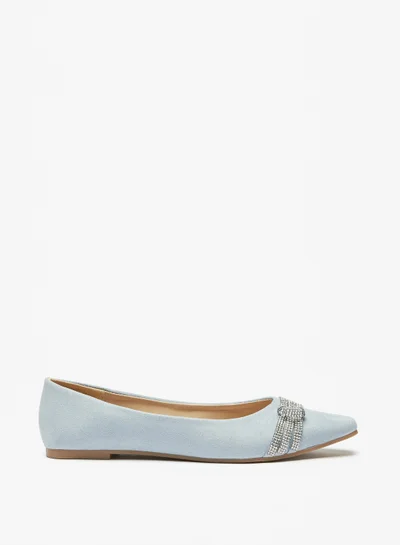 فلورا بيلا من شو إكسبرس Womens Flora Bella Embellished Slip On Square Toe Ballerina Shoes Ramadan Collection