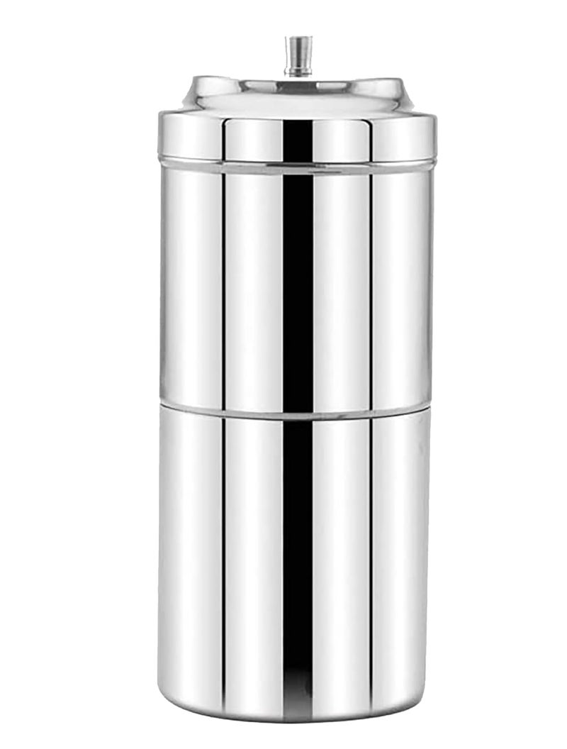 faas faas South Indian Filter Coffee Maker Stainless Steel Coffee Maker Drip Coffee Brewer Madras Kaapi Kappi Coffee 400ML5NO  - Image 1