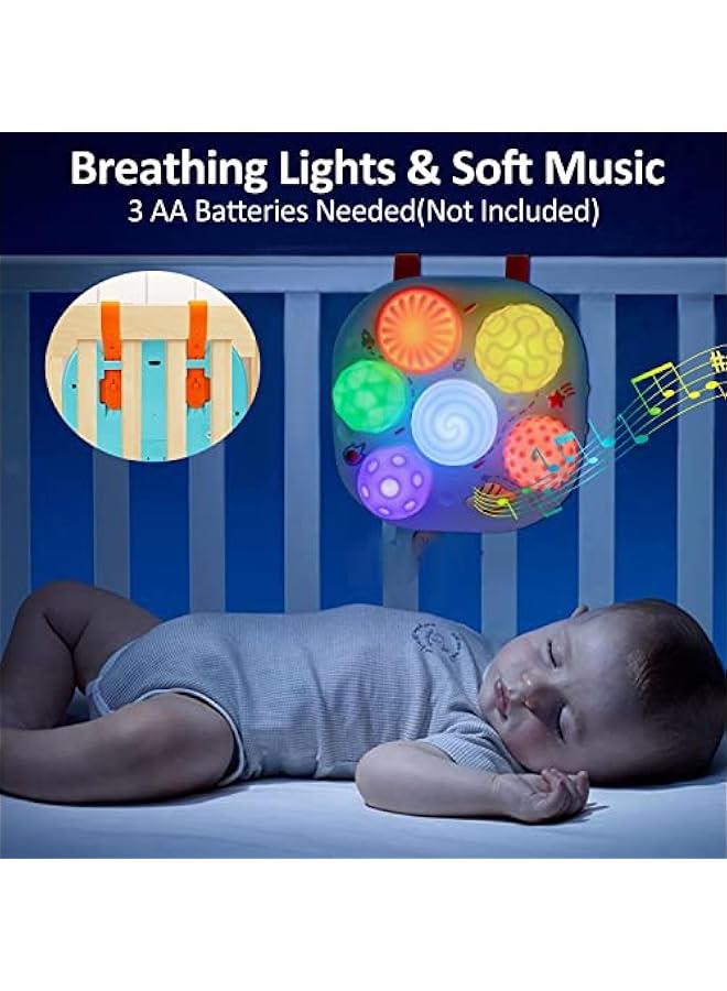Baby Musical Light Up Toys Baby Ball Sensory Montessori Toys for Babies 6-12 12-18 Months Tactile Sleep Aid Tummy Time Developmental Fine Motor Soother Infant Toddler 1 2 Year Old Boys Girls Gifts - Image 3