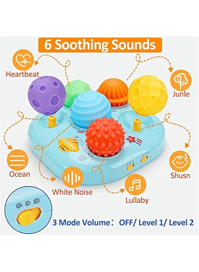 Baby Musical Light Up Toys Baby Ball Sensory Montessori Toys for Babies 6-12 12-18 Months Tactile Sleep Aid Tummy Time Developmental Fine Motor Soother Infant Toddler 1 2 Year Old Boys Girls Gifts - Image 5