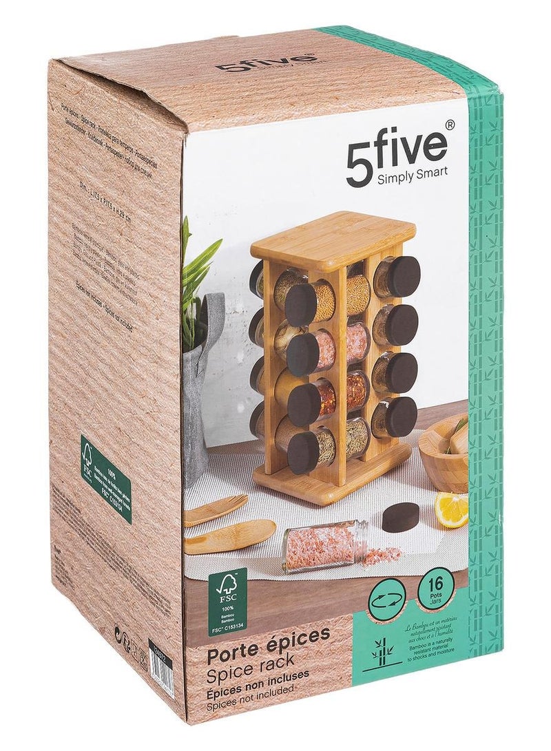 لوفت حامل توابل,L18XP18XH27.7CMS,طبيعي,خيزران-124572 - Image 2