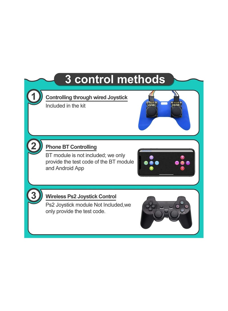 Keyestudio - Robot Arm Starter Kit for Arduino, 4DOF Electronic Coding Robotics Arm DIY Set for Kids Adults to Learn Robotics, Support PS2 Joypad Control, Bluetooth Remote Control by Android iOS APP - Image 1