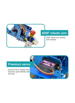 Keyestudio Robot Arm Starter Kit for Arduino, 4DOF Electronic Coding Robotics Arm DIY Set for Kids Adults to Learn Robotics, Support PS2 Joypad Control, Bluetooth Remote Control by Android iOS APP  - Image 4