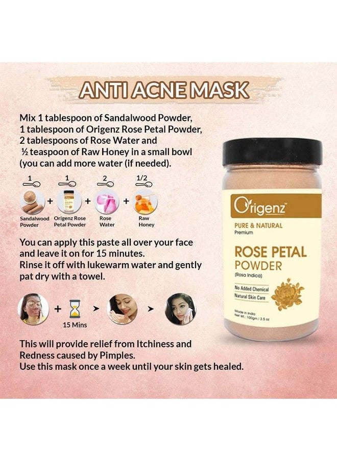 Rose Petals Powder Helps In Reducing Dark Spots Scars & Marks Nourishment Fairness Natural Exfoliator Tanning Glowing Skin ; Rosa Indica Face Mask ; 100Gm Pack Of 3 - pzsku/Z376CA1169173218BC568Z/45/_/1690020838/7ffb6a77-3d20-4efb-9c0a-5b4ff2906c51