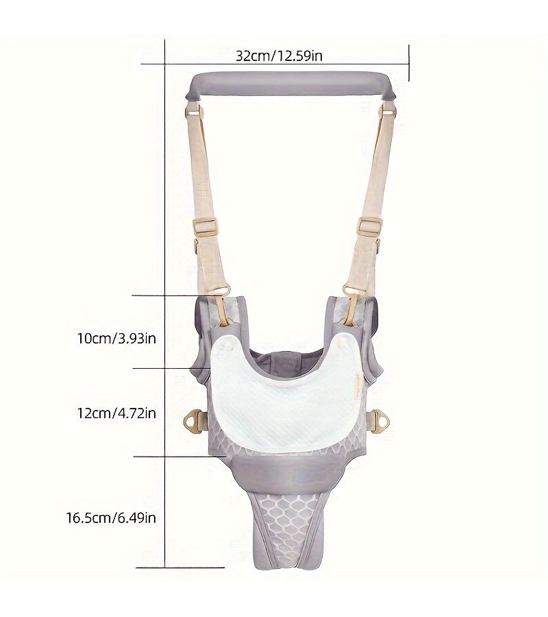 Breathable Baby Carrier For Toddlers Green Handheld Walking Training Helper With Seat Belt Assist Four Seasons Summer Use - Image 2