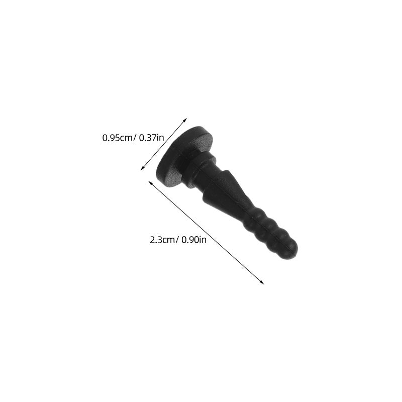 20Pcs Black Pc Case Fan Shock Absorber Pins for Quiet Cooling Fan Noise Reduction - Image 2