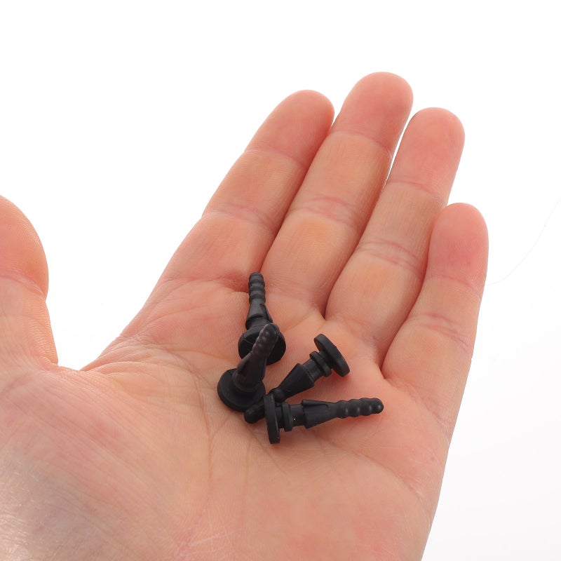 20Pcs Black Pc Case Fan Shock Absorber Pins for Quiet Cooling Fan Noise Reduction - Image 3