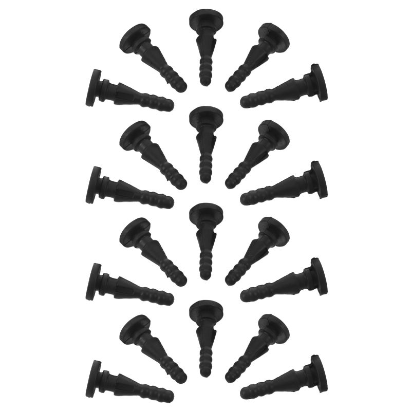 20Pcs Black Pc Case Fan Shock Absorber Pins for Quiet Cooling Fan Noise Reduction - Image 5