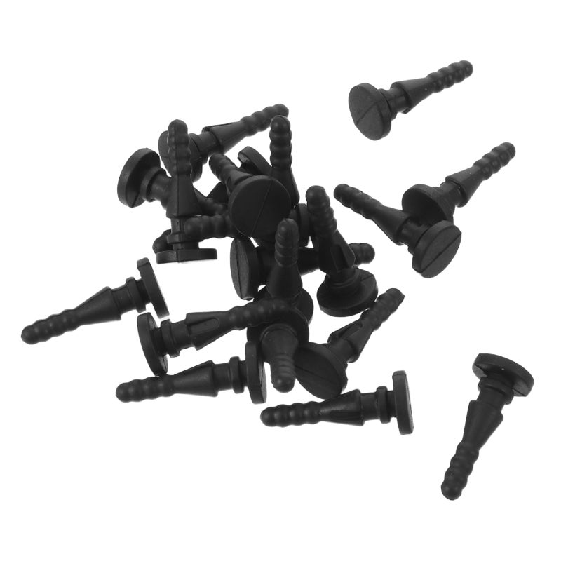 20Pcs Black Pc Case Fan Shock Absorber Pins for Quiet Cooling Fan Noise Reduction - Image 4