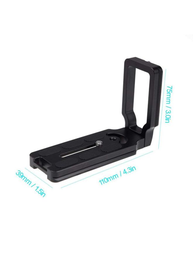 MPU100 Universal Quick Release L Plate Bracket Black/Silver - Image 2