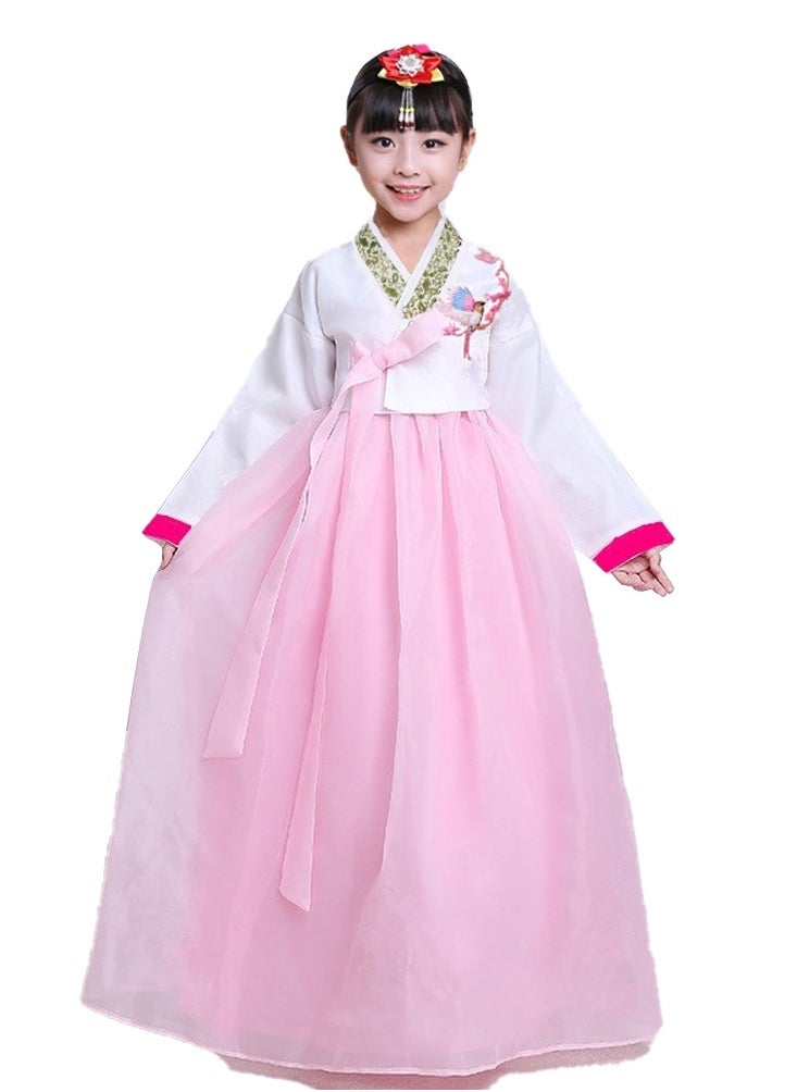 Al Aoyama Al Aoyama Gril KoreanTraditional Long Sleeve Hanbok Dress Cosplay Costume  - Image 1