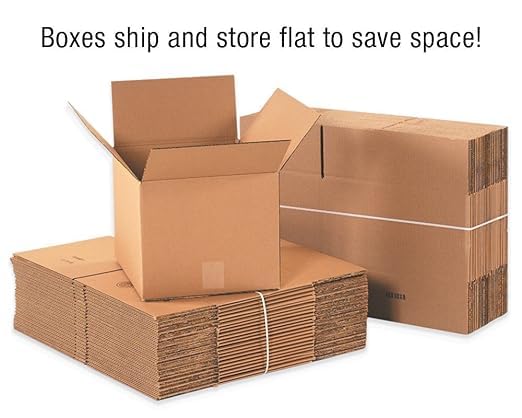 Powerlon® 9 x 6 x 6 Corrugated Cardboard 3 Ply Box For Packing, Moving, Shipping, Gifting Multi Propose Use (20) - Image 5