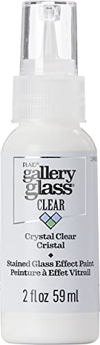 Gallery Glass, Crystal Clear Stained Glass 2 fl oz Brilliant Smooth Finish Paint, Perfect for Easy to Apply DIY Arts and Crafts, 19693 - Image 1