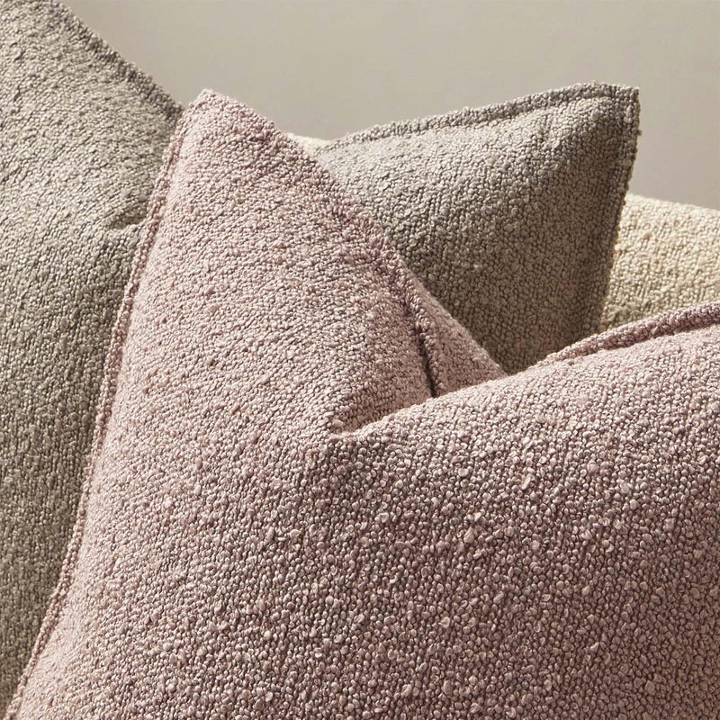 JUSPURBET Pink Boucle Lumbar Throw Pillow Covers 16x24 inch Set of 2 for Couch Bedroom Sofa Living Room Decorative Soft Thick Textured Cushion Covers with Hidden Zipper - Image 5