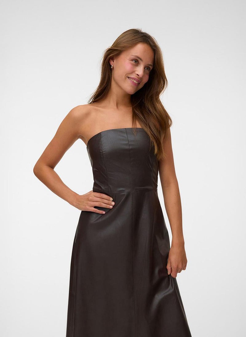 VERO MODA Women's VMKATCHA PU Bandeau Woven Dress - Image 2
