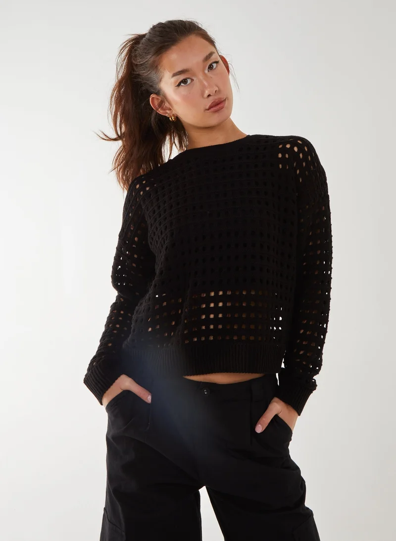 Crochet Knitted Sweater
