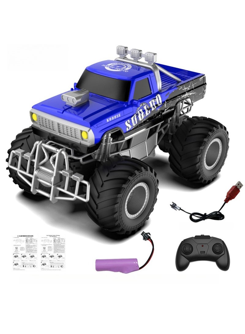 JJRIC 2.4G Rmote Control Off-Road Climbing Car Graffiti Monster Pickup Truck Model Remote Control Car Children's Toy - Image 1