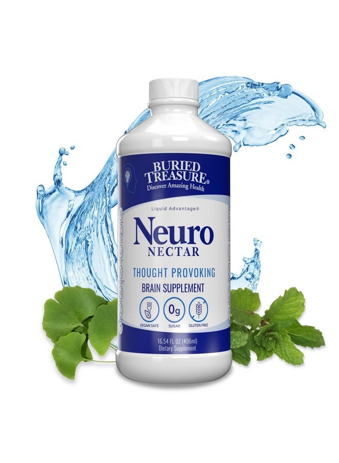 بيريد تريجر مكمل غذائي لتقوية الذاكرة والتركيز العقلي من Buried Treasure Neuro Nectar سعة 16 أونصة - Image 1