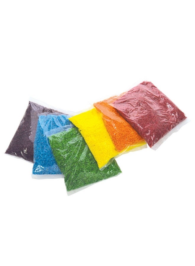 Roylco أرز ملون من ROYLCO - 6 ألوان زاهية - 6 أكياس 1 رطل - تعلم حسي - إدراك الألوان - غير سامة - للأعمار 4 سنوات فما فوق - صنع في الولايات المتحدة - Image 1