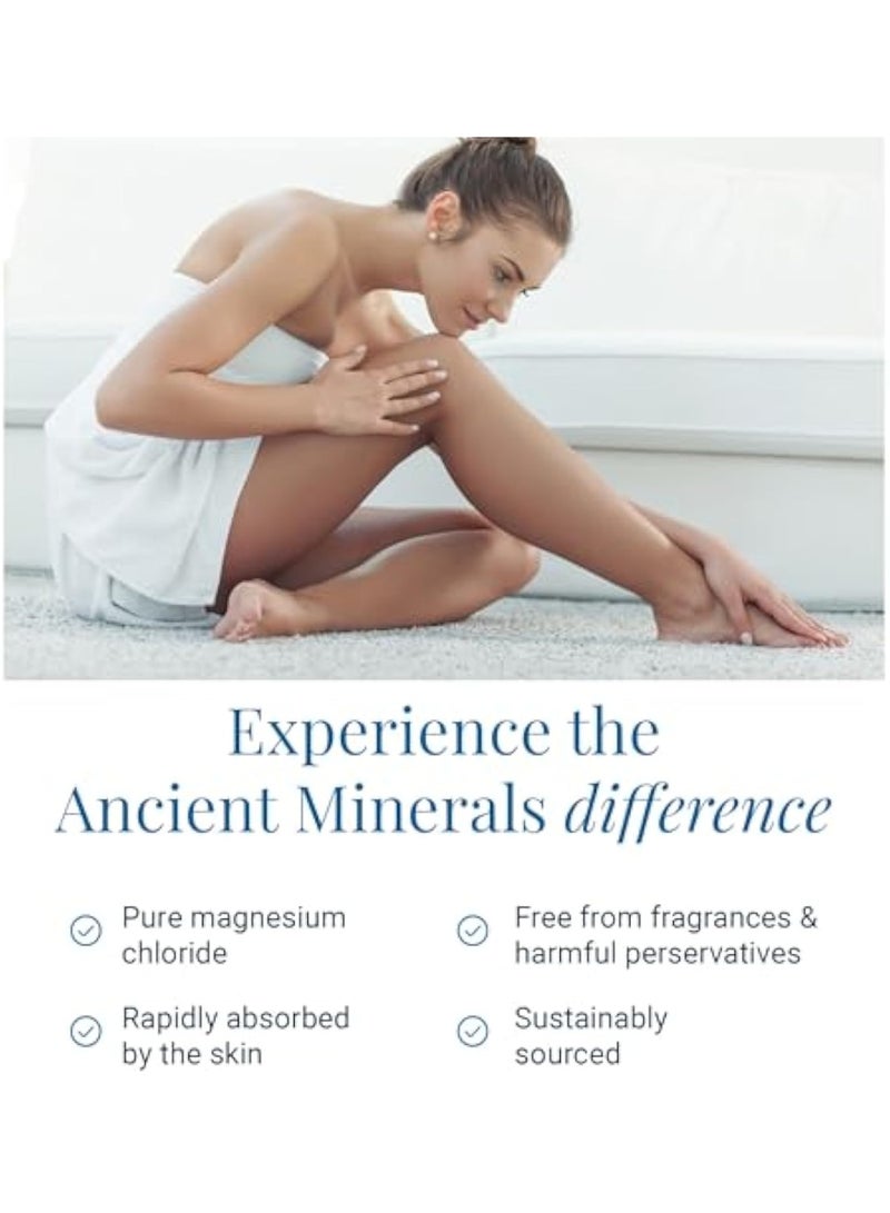 Ancient Minerals Magnesium Oil Spray - 4fl oz High-Concentration Topical Spray, Genuine Zechstein Magnesium Chloride for Skin Absorption​ - Image 4