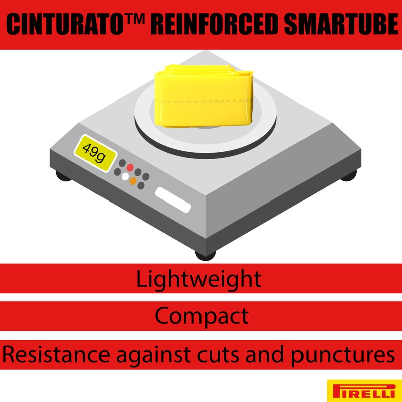 Pirelli Cinturato Smartube Yellow  700X33-45  60Mm Valve - Image 3